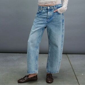 Free People We The Free Deep Trance Dropped Boyfriend Jeans ~ NWT